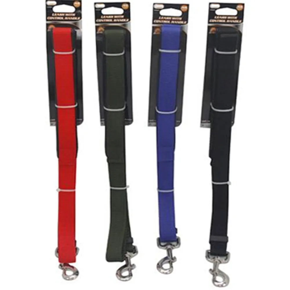2 Dog Leash Control Handle Heavy Duty Nylon Lead Rope Train Walking Harness 48"L