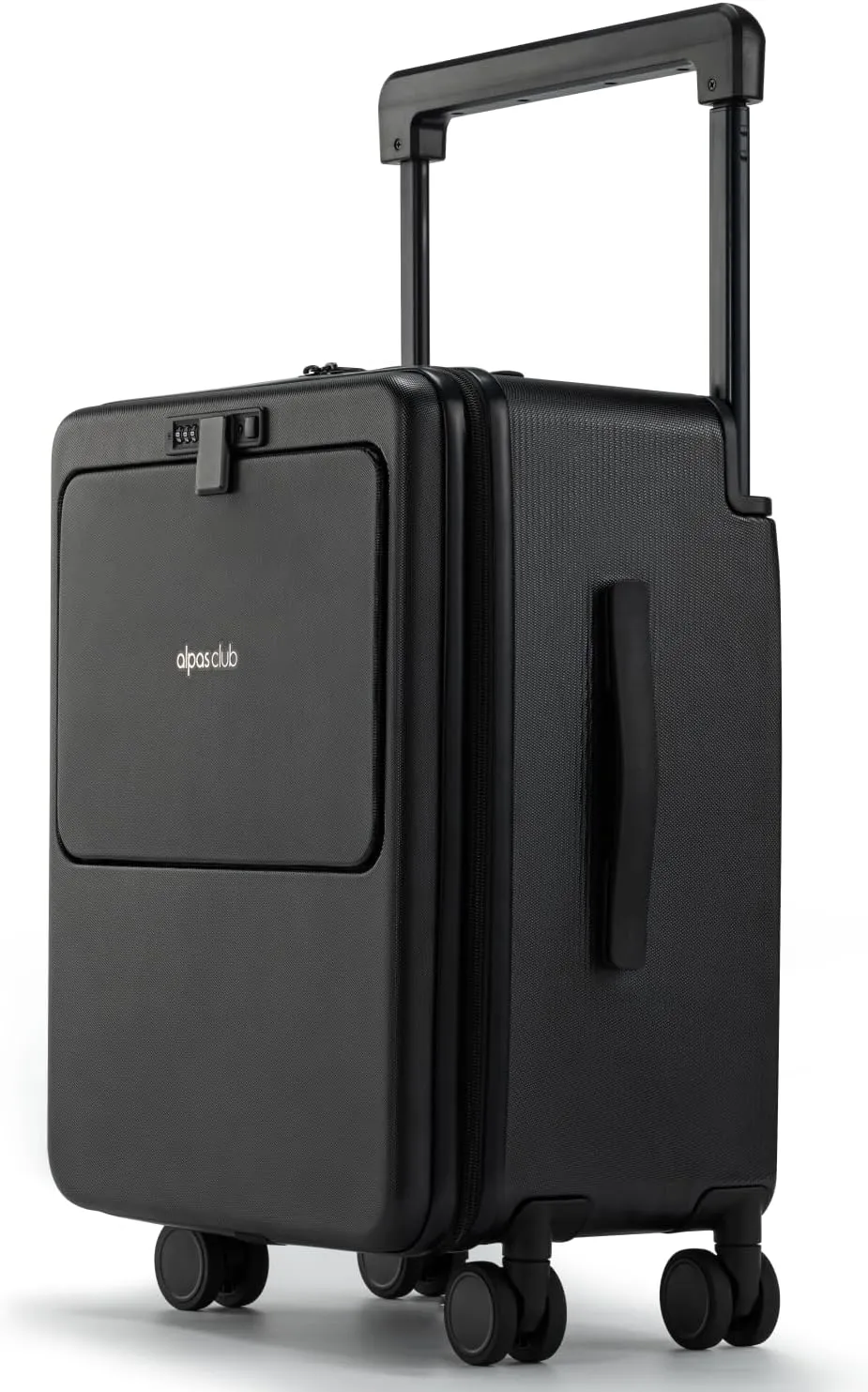 21" Max Carry-on Hardside Luggage with TSA Approved Locks Rolling Suitcase with Spinner Wheels Black Lightweight Travel Suitcase Large Capacity for International Travel