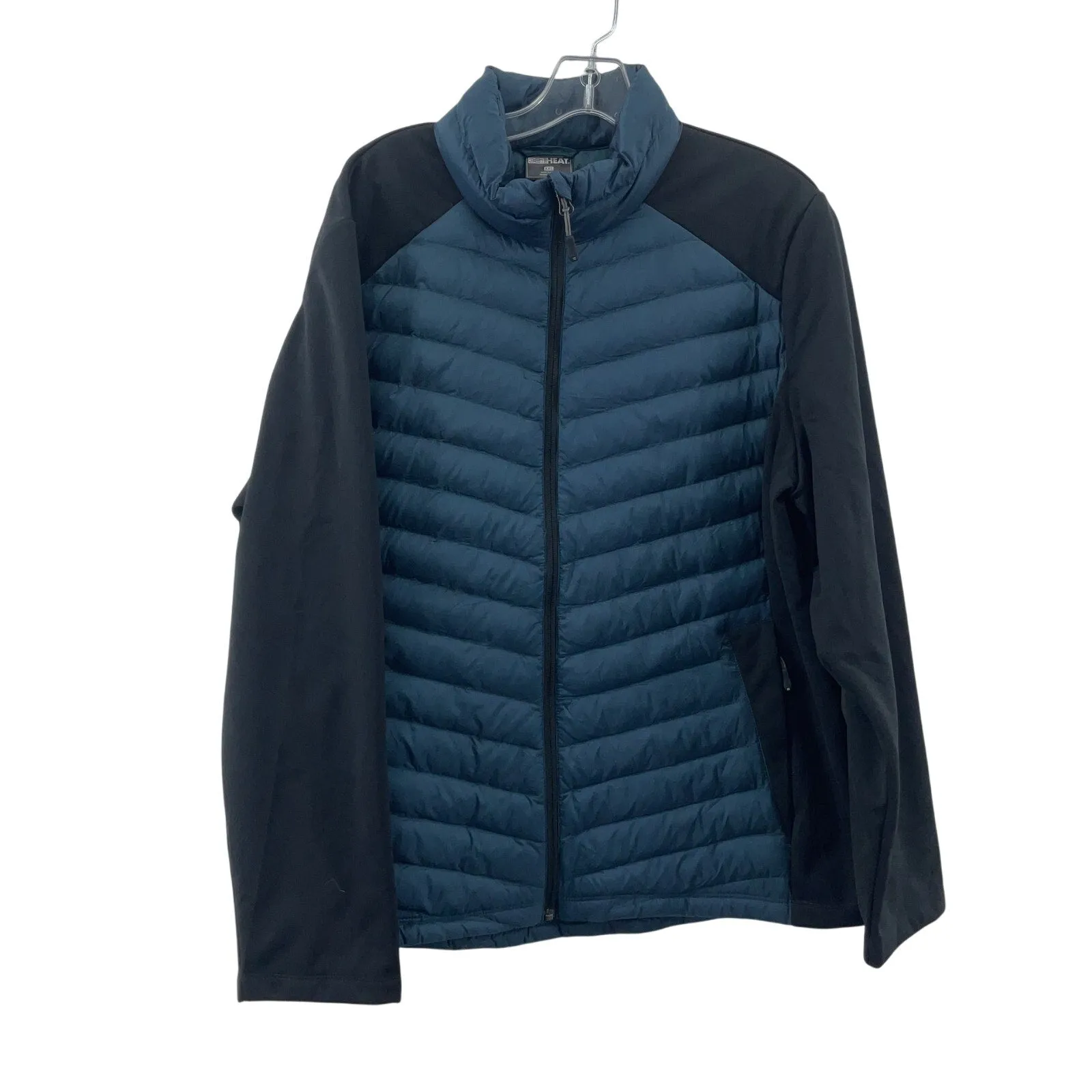 32 Degree Heat Women's Full Zip Insulated Blue Quilted Jacket 2XL Preowned