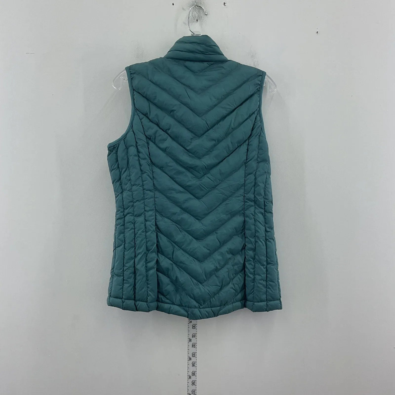 32 Degree Heat Women's Full Zip Insulated Green Quilted Nylon Vest S