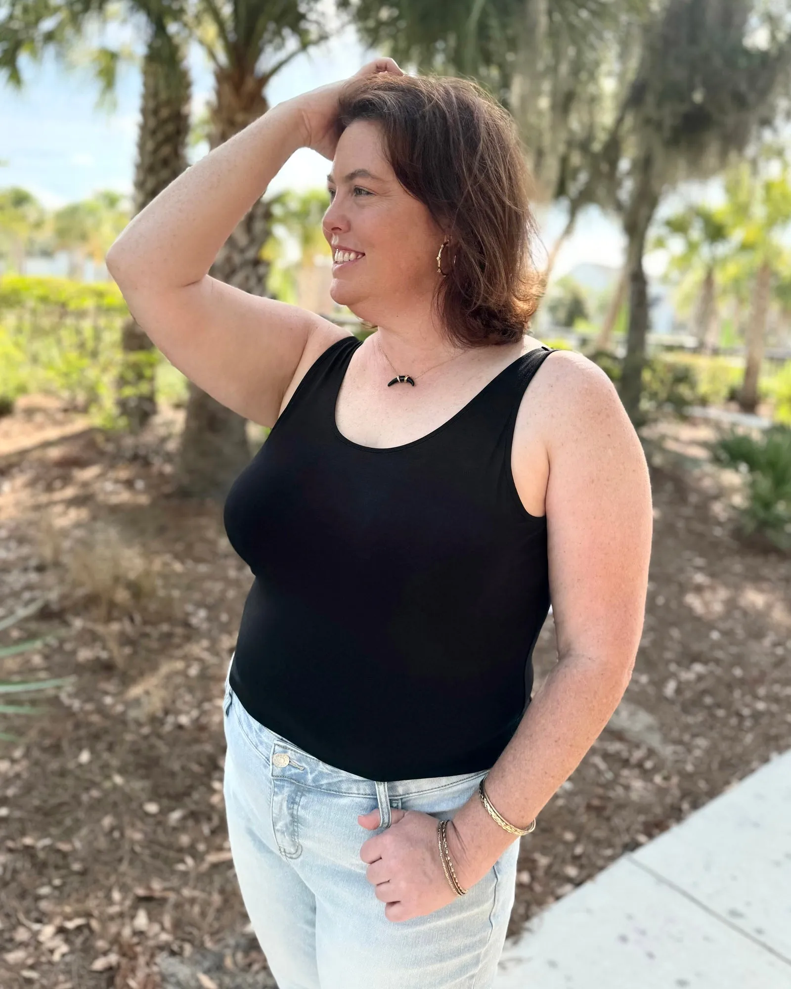 CAMILA first-layer tank in Black