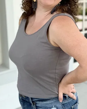 CAMILA first-layer tank in Circular Grey