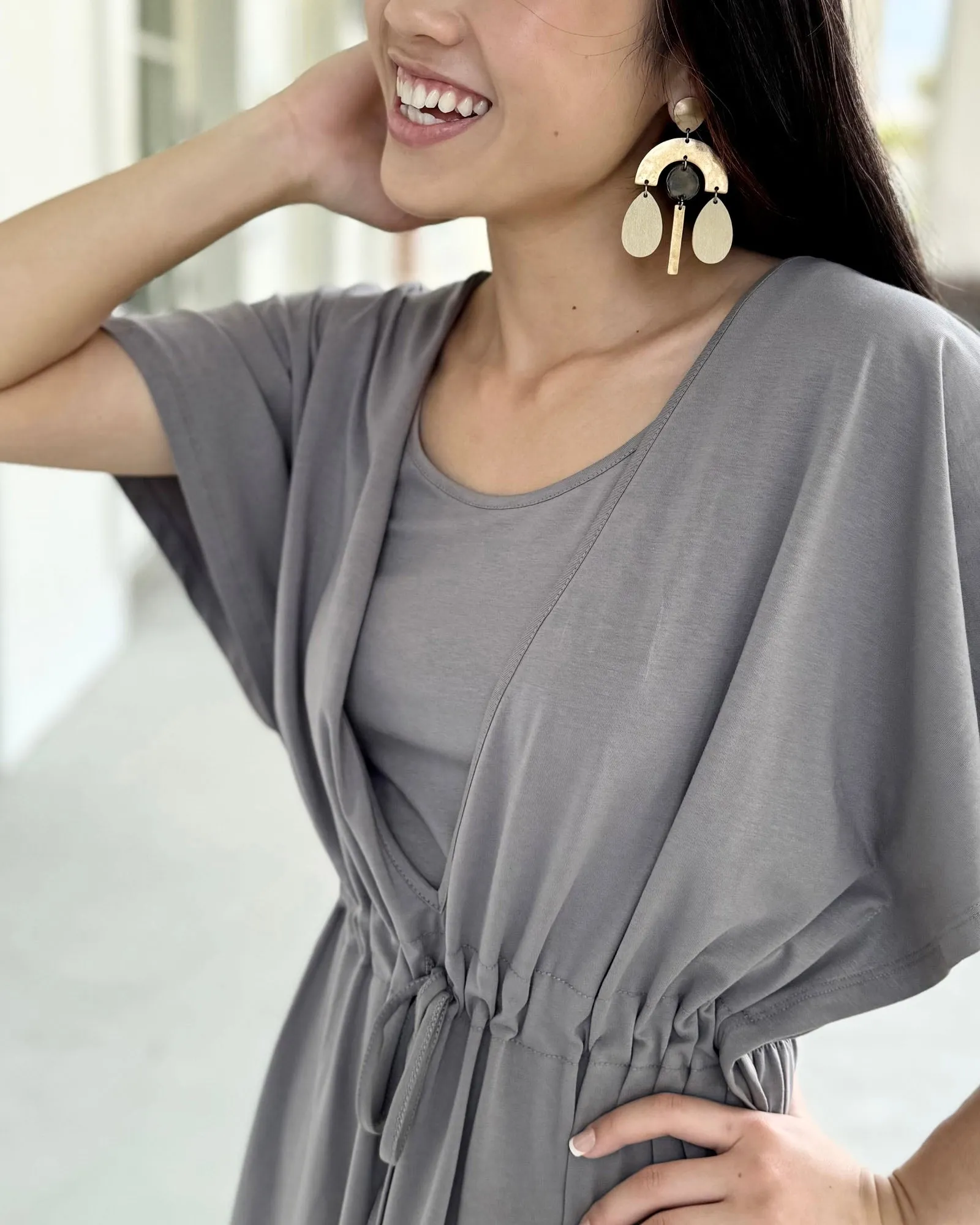 CAMILA first-layer tank in Circular Grey