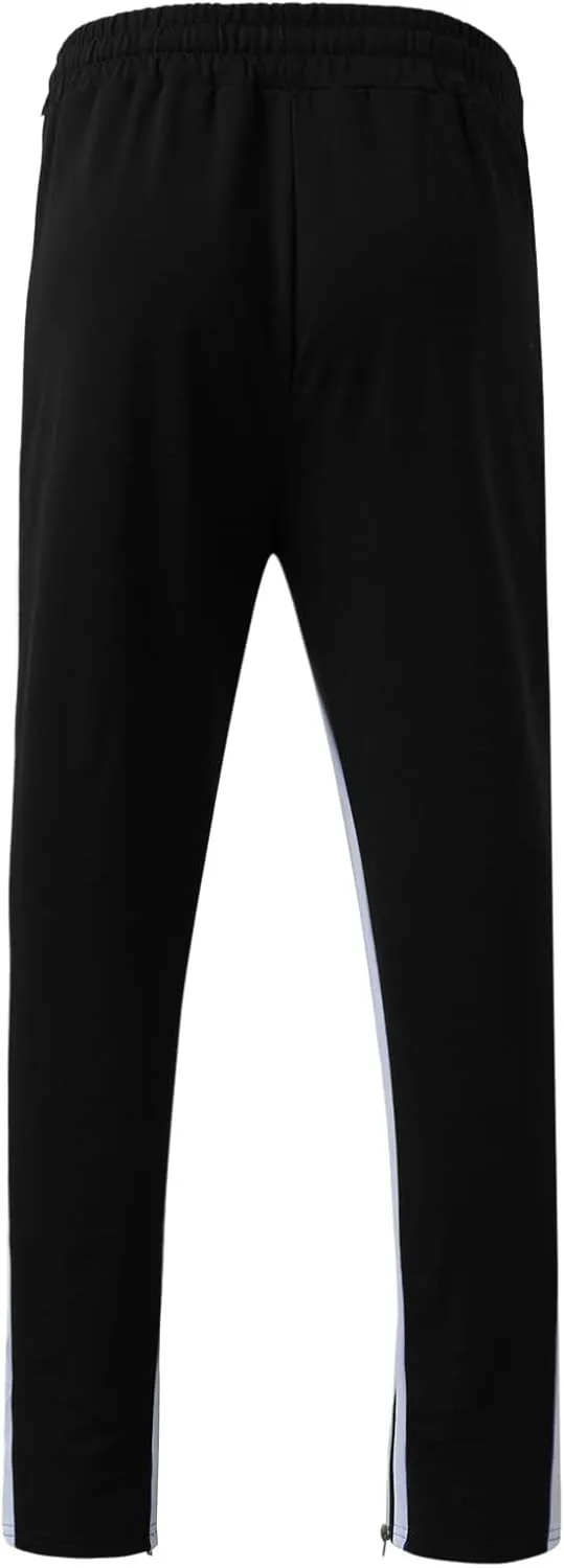 Cargo Pants for Men Big and Tall, Gym Athletic Running Track 5 Pocket Winter Sweat Pants Athletic Pants for Men Cargo