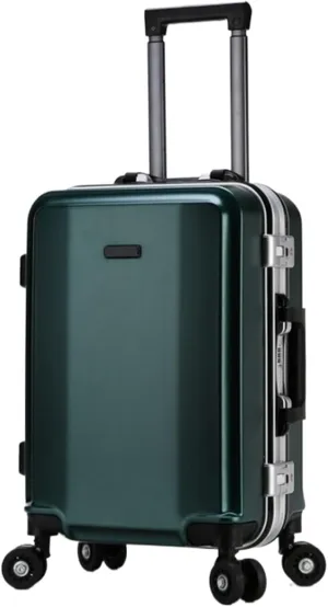 Carry-on Suitcase Luggage Aluminum Frame Double Buckle Password Luggage External Charging Smart Suitcase Carry-on Suitcases Carry On Luggages,E-26in (D 26in)