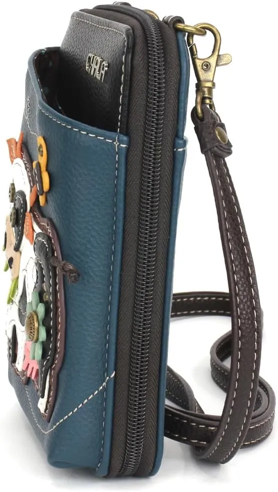 CHALA Wallet Crossbody Cell Phone Purse - Women Faux Leather Multicolor Handbag with Adjustable Strap