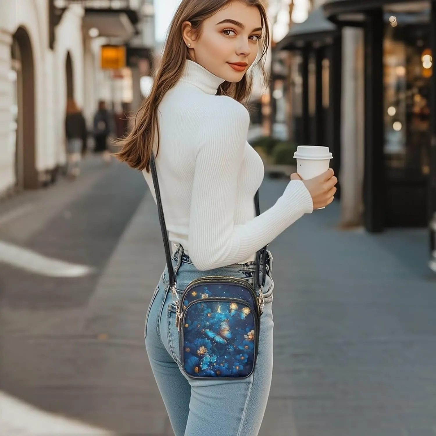 Coldinair Cross Body Purses Handbags Multi Pockets Cell Phone Purse for Women Ladies Small Crossbody Shoulder Bags