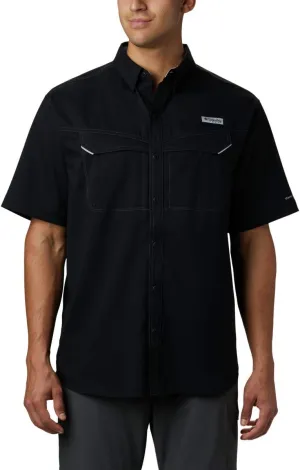 Columbia Men's PFG Low Drag Offshore Short Sleeve Shirt, Black, X-Large