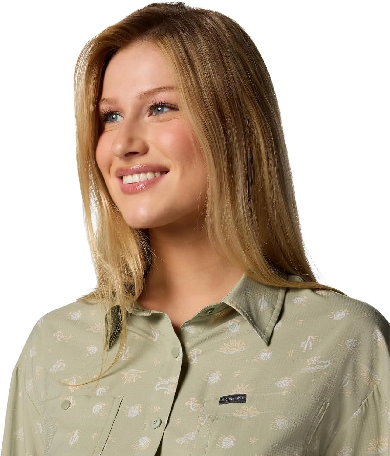 Columbia Women's Silver Ridge Utility Patterned Long Sleeve Shirt
