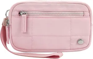 Convely Basic Wristlet, Wristlet Wallets for Women,Nylon Quilted Wallet, Small Wristlet Pouch with 3 Zipper