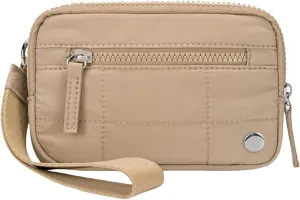 Convely Basic Wristlet, Wristlet Wallets for Women,Nylon Quilted Wallet, Small Wristlet Pouch with 3 Zipper