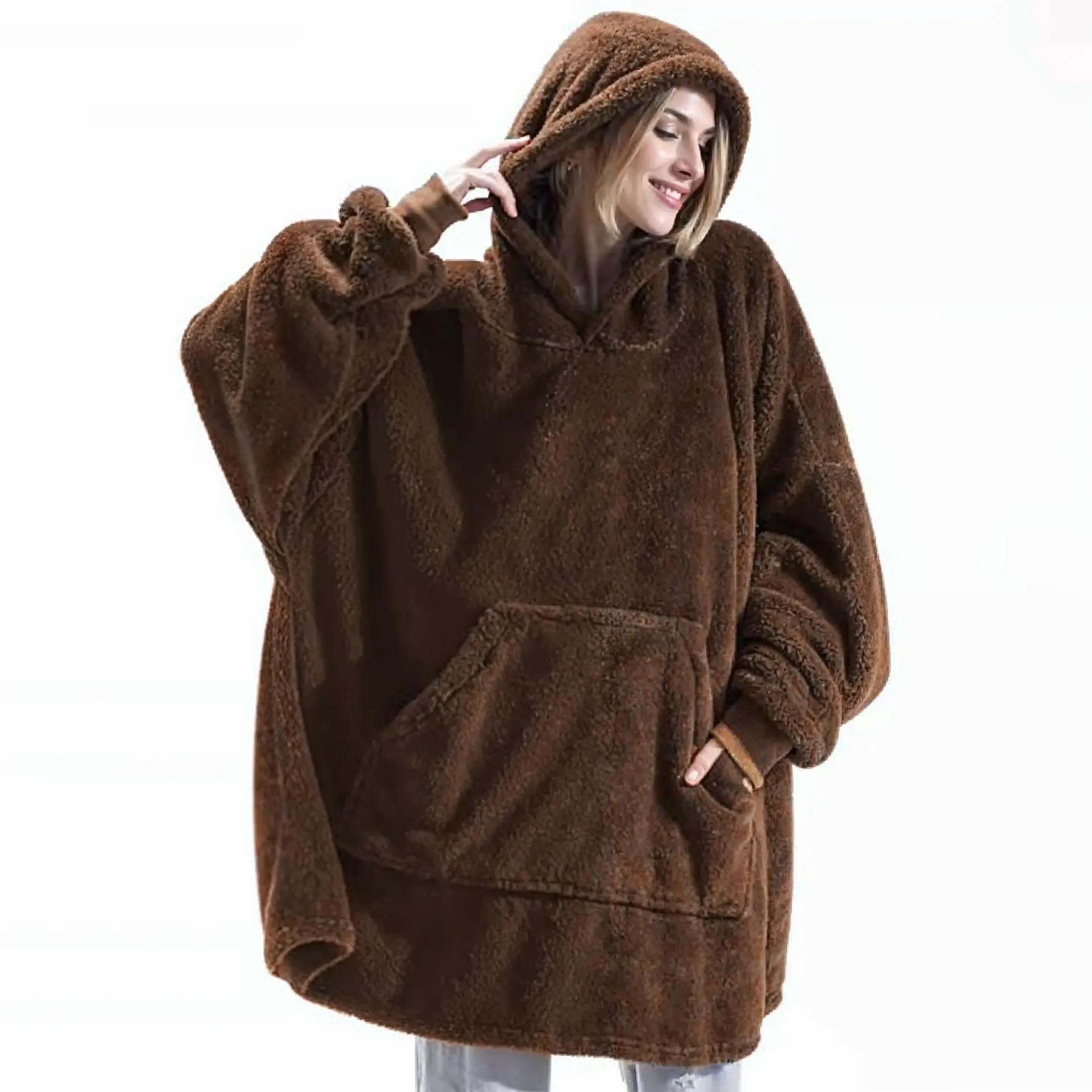 COZYCLOUD - Fleece-Lined Oversized Hoodie