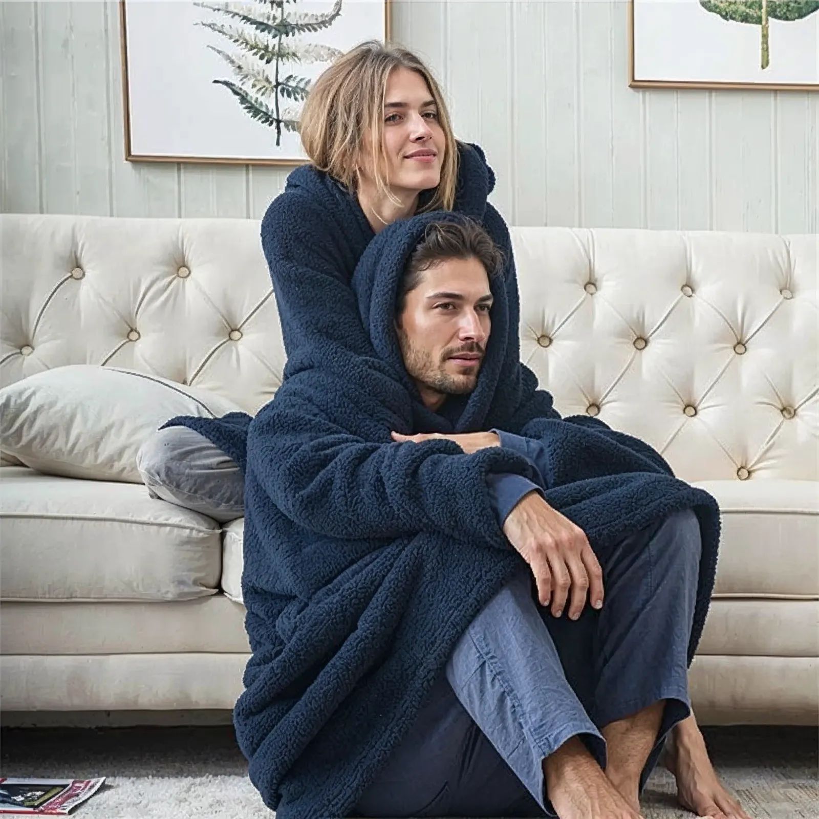 COZYCLOUD - Fleece-Lined Oversized Hoodie