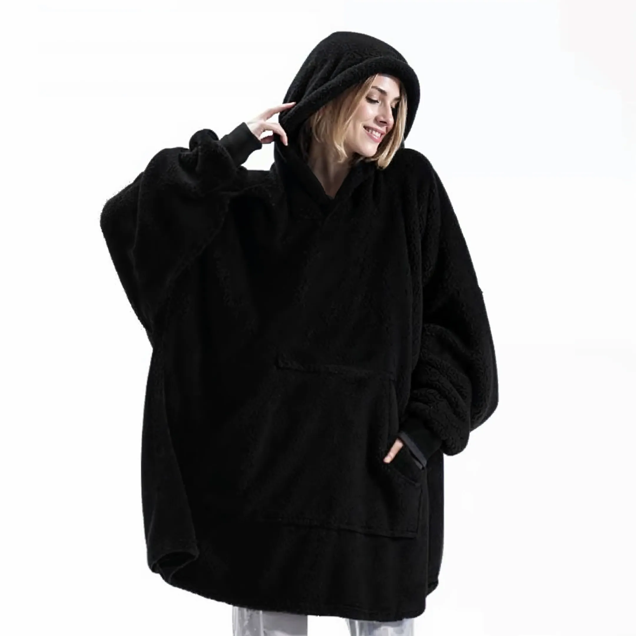 COZYCLOUD - Fleece-Lined Oversized Hoodie