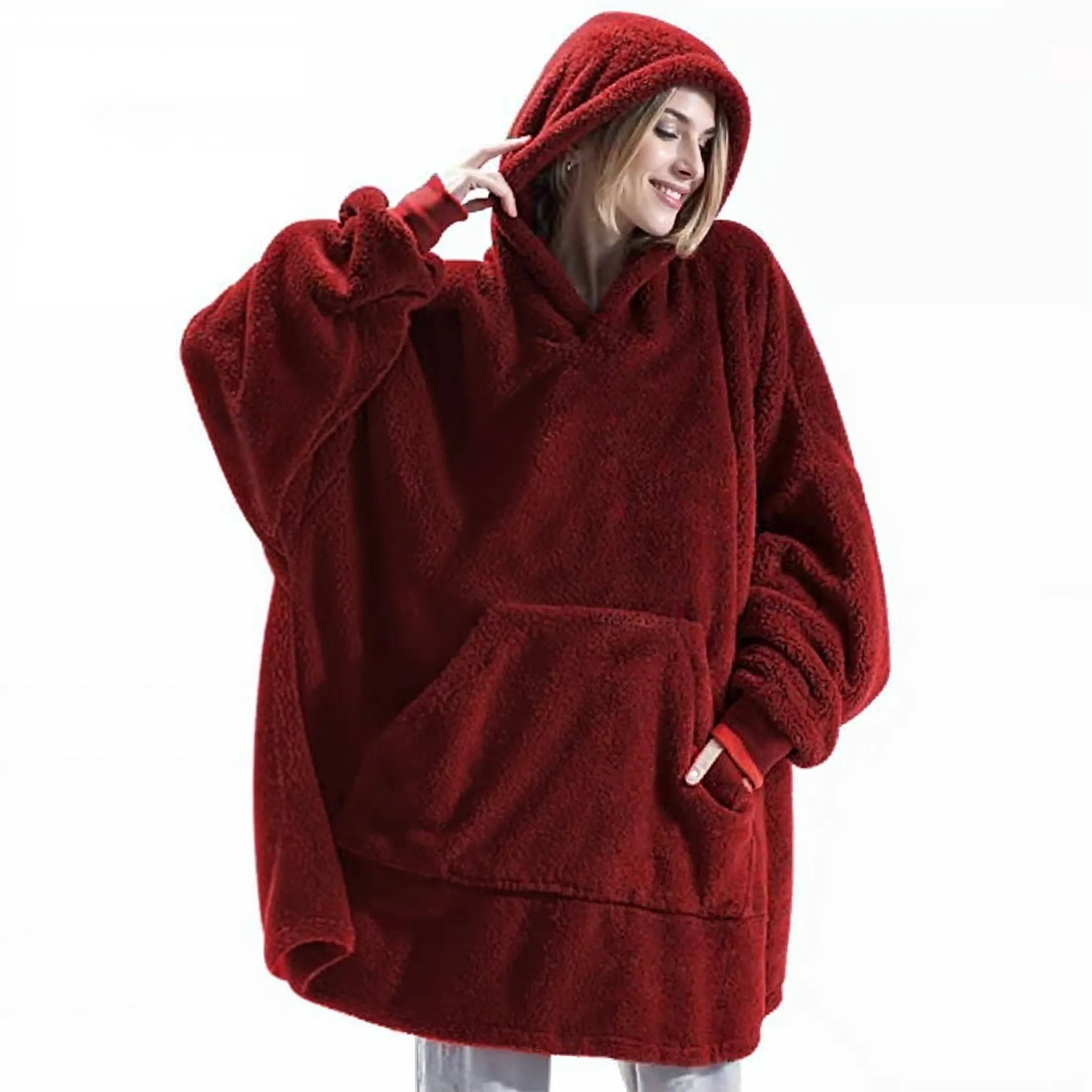 COZYCLOUD - Fleece-Lined Oversized Hoodie