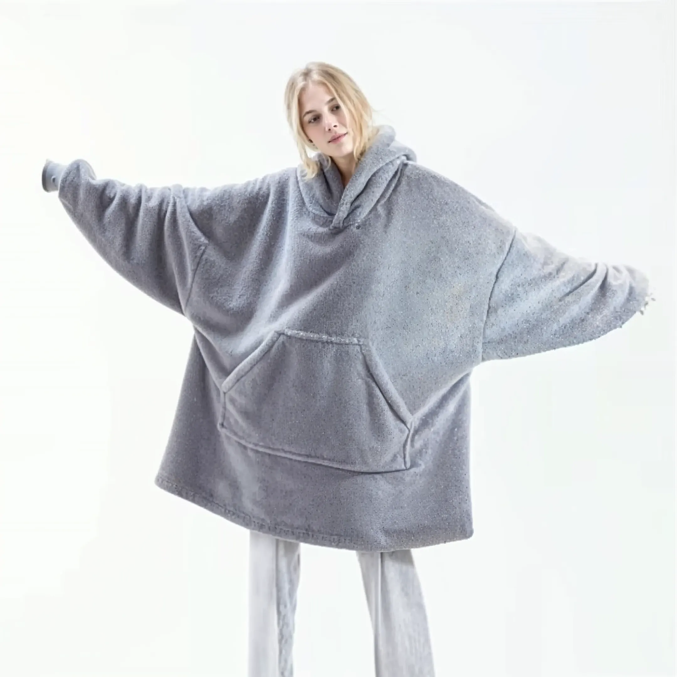 COZYCLOUD - Fleece-Lined Oversized Hoodie