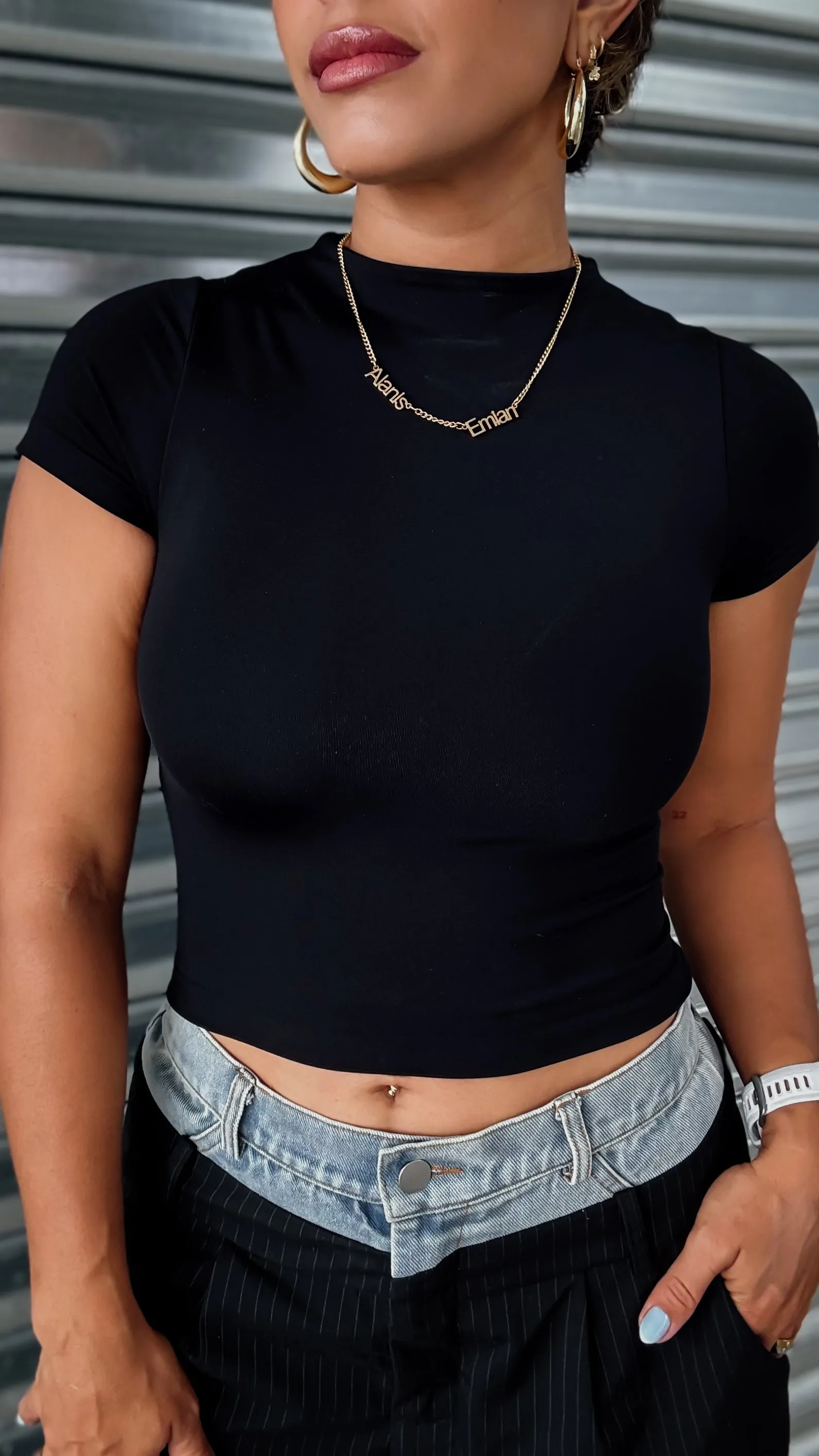 DOUBLE LAYER SHORT SLEEVE BASIC