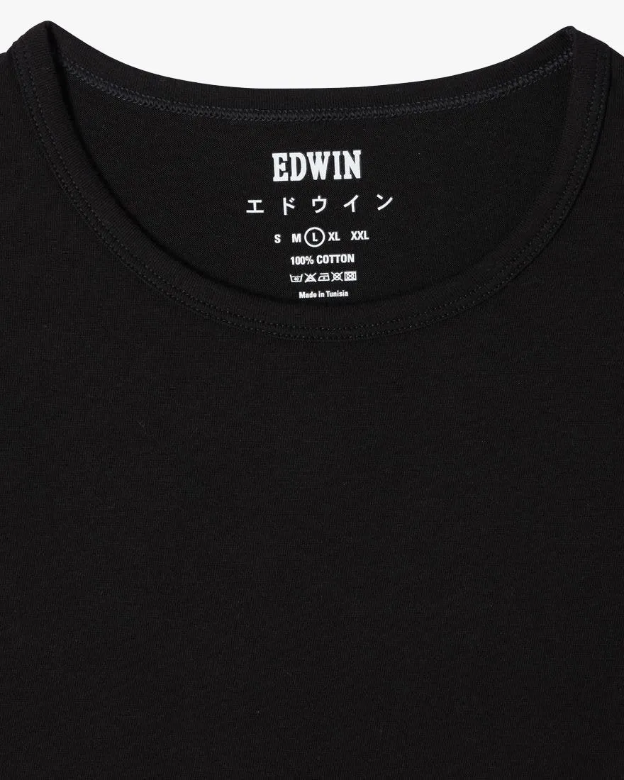 Edwin Double Pack S/S Tees - Black
