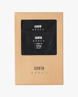 Edwin Double Pack S/S Tees - Black