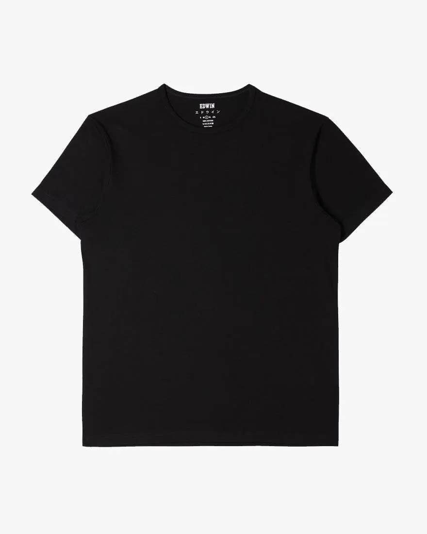 Edwin Double Pack S/S Tees - Black