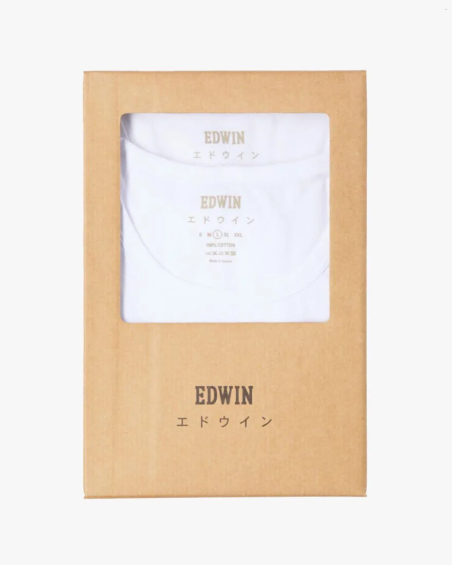 Edwin Double Pack S/S Tees - White
