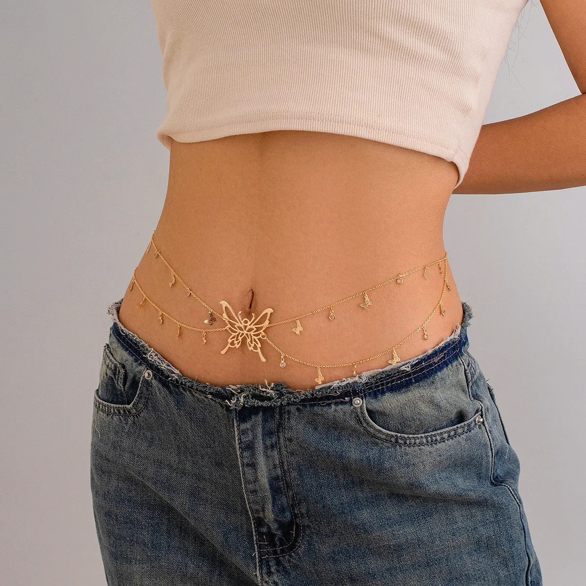 Elegant Double Layer Waist Chain