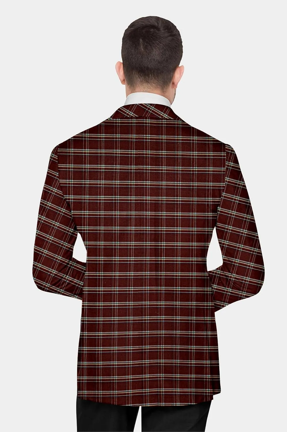 Elina fashion Men's Terry Rayon Spread Collar Jacket Suit Blazer for Christmas, Wedding Festival