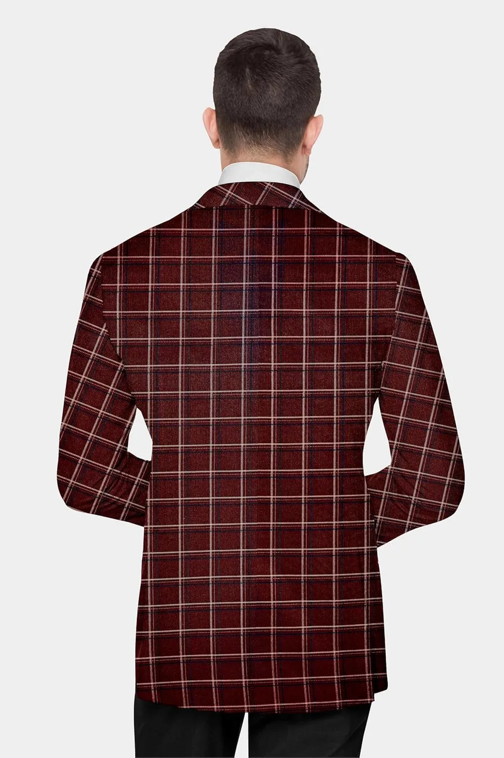 Elina fashion Men's Terry Rayon Spread Collar Jacket Suit Blazer for Christmas, Wedding Festival