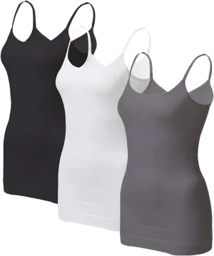 EUYZOU Women's Tummy Control Shapewear Tank Tops - Seamless Body Shaper Compression Top