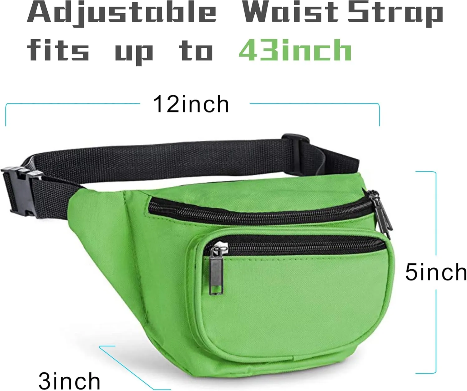 Fanny Pack, BuyAgain Quick Release Buckle Travel Sport Waist Fanny Pack Bag For Men Or Women