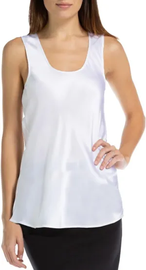 Fishers Finery Women's 100% Pure Mulberry Silk Sleeveless Camisole; Crew Neck