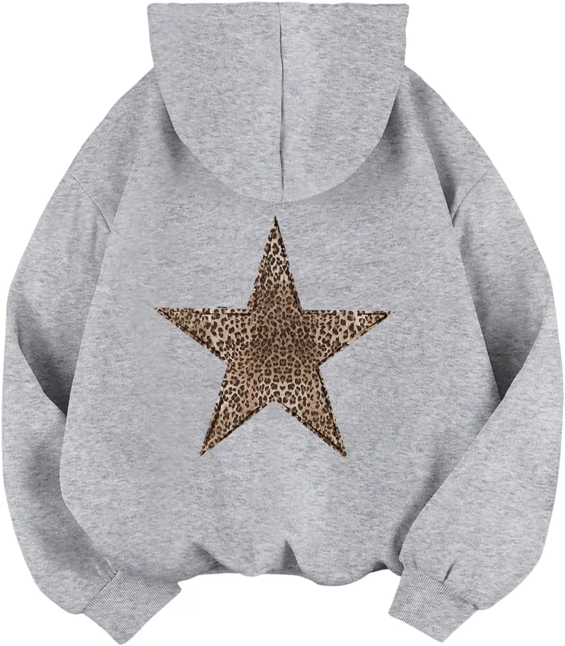 Floerns Girls Heart Graphic Print Long Sleeve Hooded Sweatshirt Pullover Tops