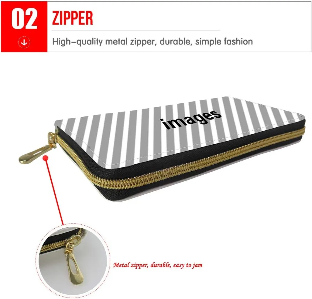 GIFTPUZZ Butterfly Wallets for Women Girls Rfid Blocking Purse Evening Party Fashion Clutch Cash Bag PU Leather Zip Coin Pocket Card Slots Handbag