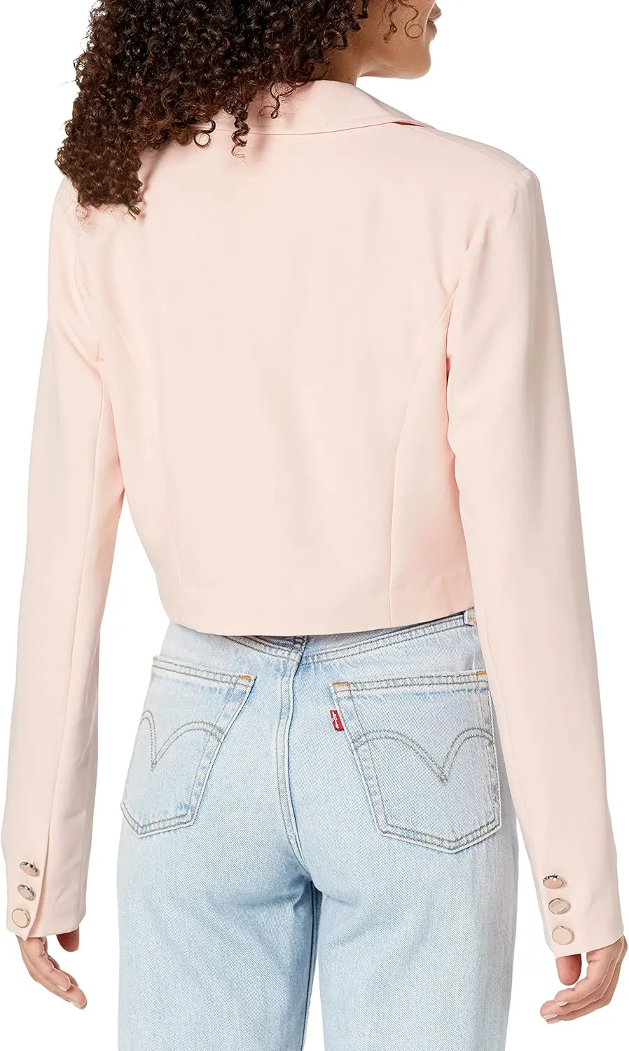 GUESS Women's Cropped Diane Blazer