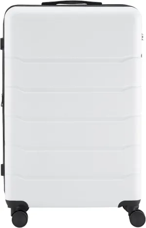 Hardshell ABS Expandable Suitcase with 360 Spinner Wheels & TSA Lock, Durable Luggage Sets for Travel, Retractable Handle Carry-On Suitcase with Scratch-Resistant Shell (White, 20 Inch)