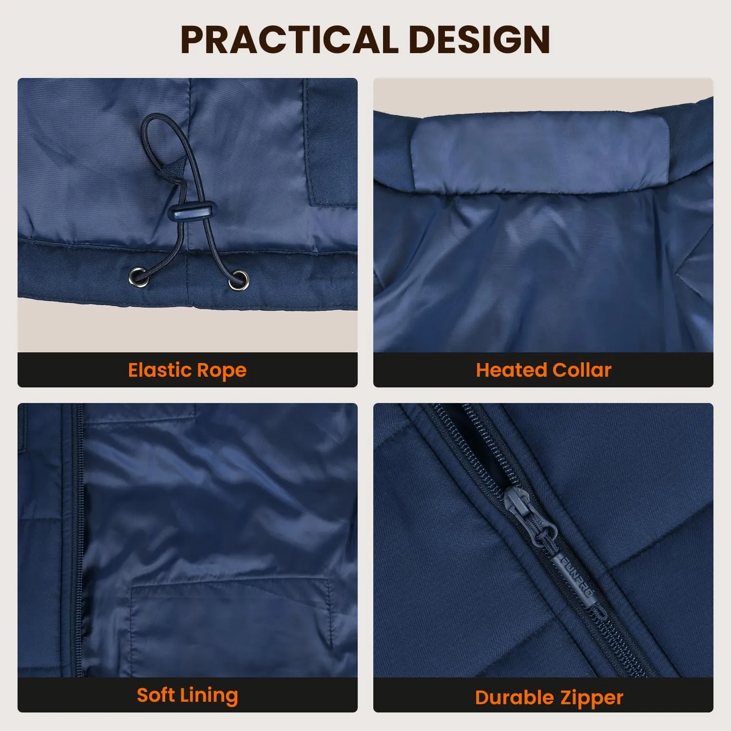 Heated Vest for Men, 5 in-1 Smart Controller, Lights-out Design, Lightweight (Battery Pack Not Included)