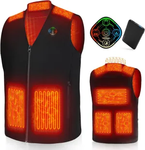 Heated Vest For Men With Battery Pack Included, Smart Controller With Light Out Design, Electric Mens Heated Jacket