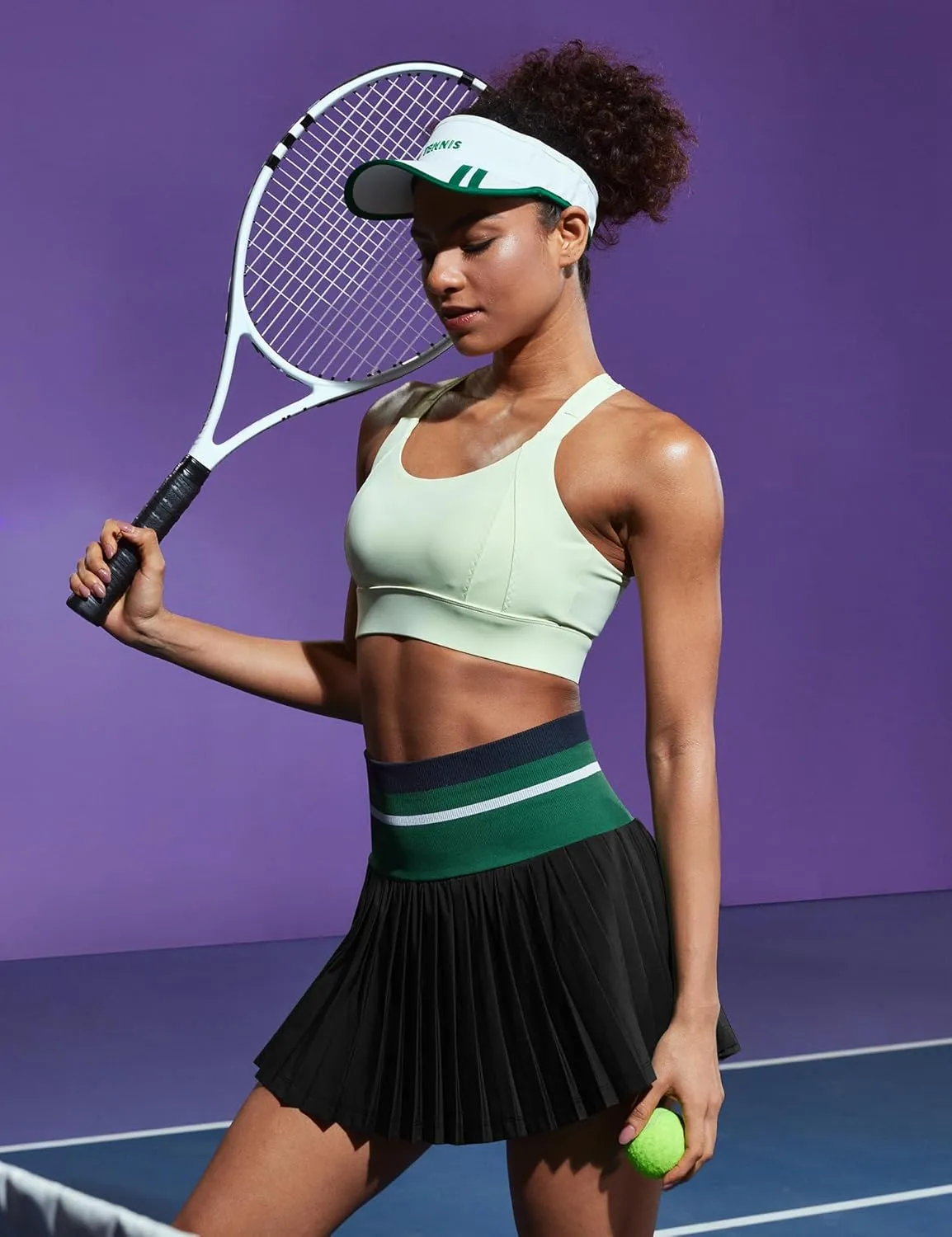 Heathyoga Pleated Tennis Skirt with Pockets for Women Tennis Skort for Woman High Waisted Golf Skirts Athletic Skirt