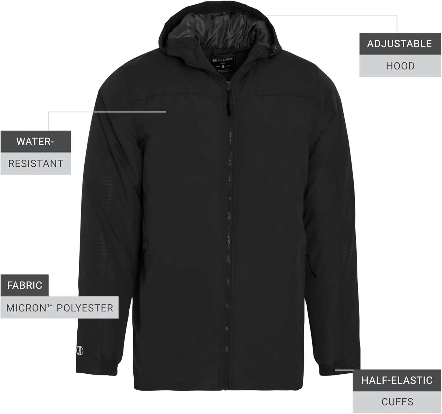 Holloway Bionic Hooded Jacket - Mens All-weather Athletic Gear Crafted for Athletes and Teams