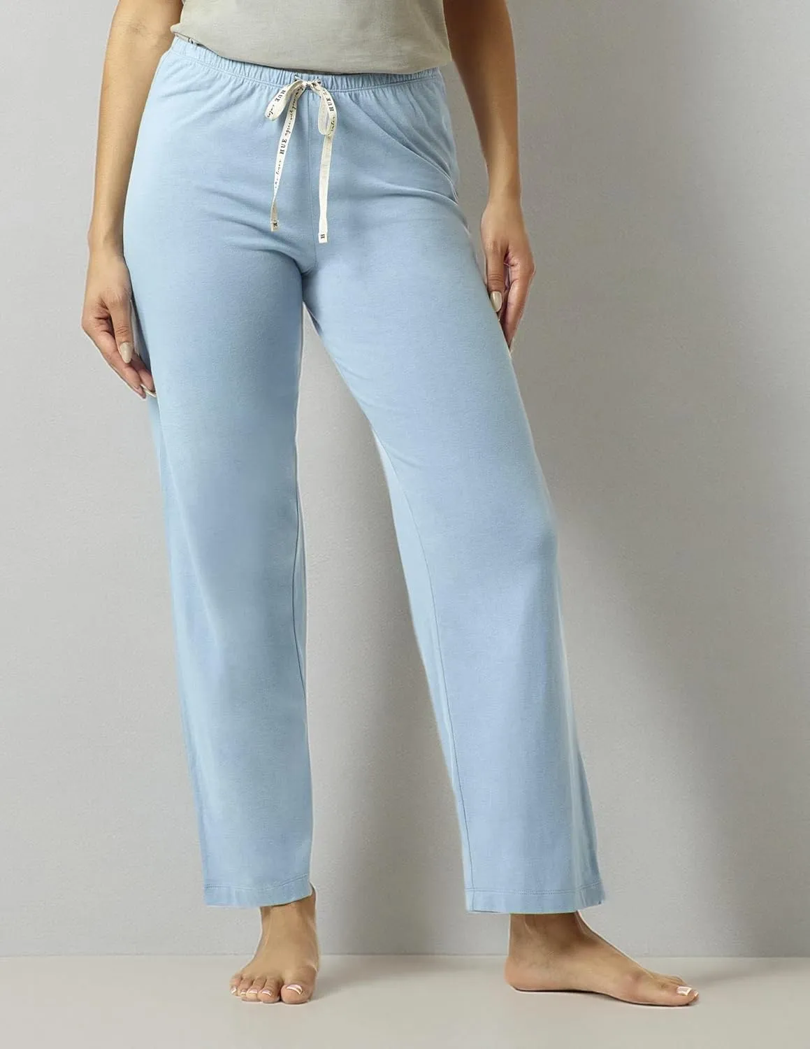HUE Women's Long Sleepwell Basic Printed Knit Performance Sleep Pajama Pant, Made with Temperature Regulating Technology
