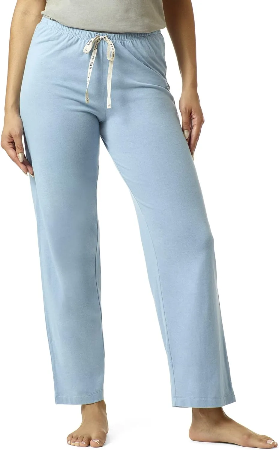 HUE Women's Long Sleepwell Basic Printed Knit Performance Sleep Pajama Pant, Made with Temperature Regulating Technology
