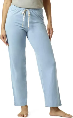 HUE Women's Long Sleepwell Basic Printed Knit Performance Sleep Pajama Pant, Made with Temperature Regulating Technology