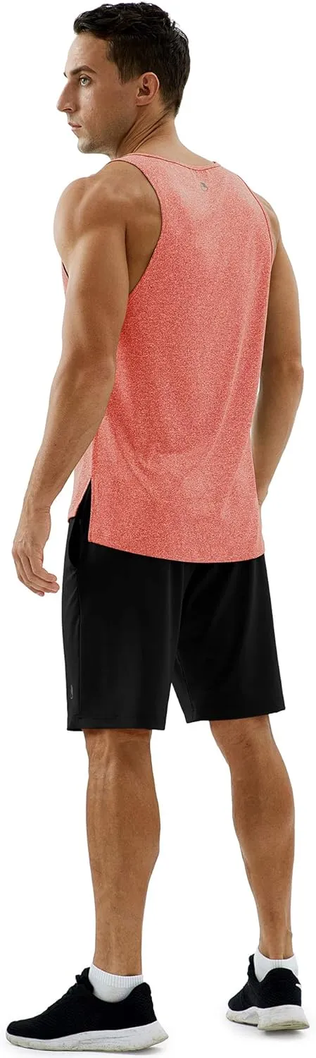 icyzone Men's Racerback Athletic Muscle Tank Tops for Gym Workout Running Exercise