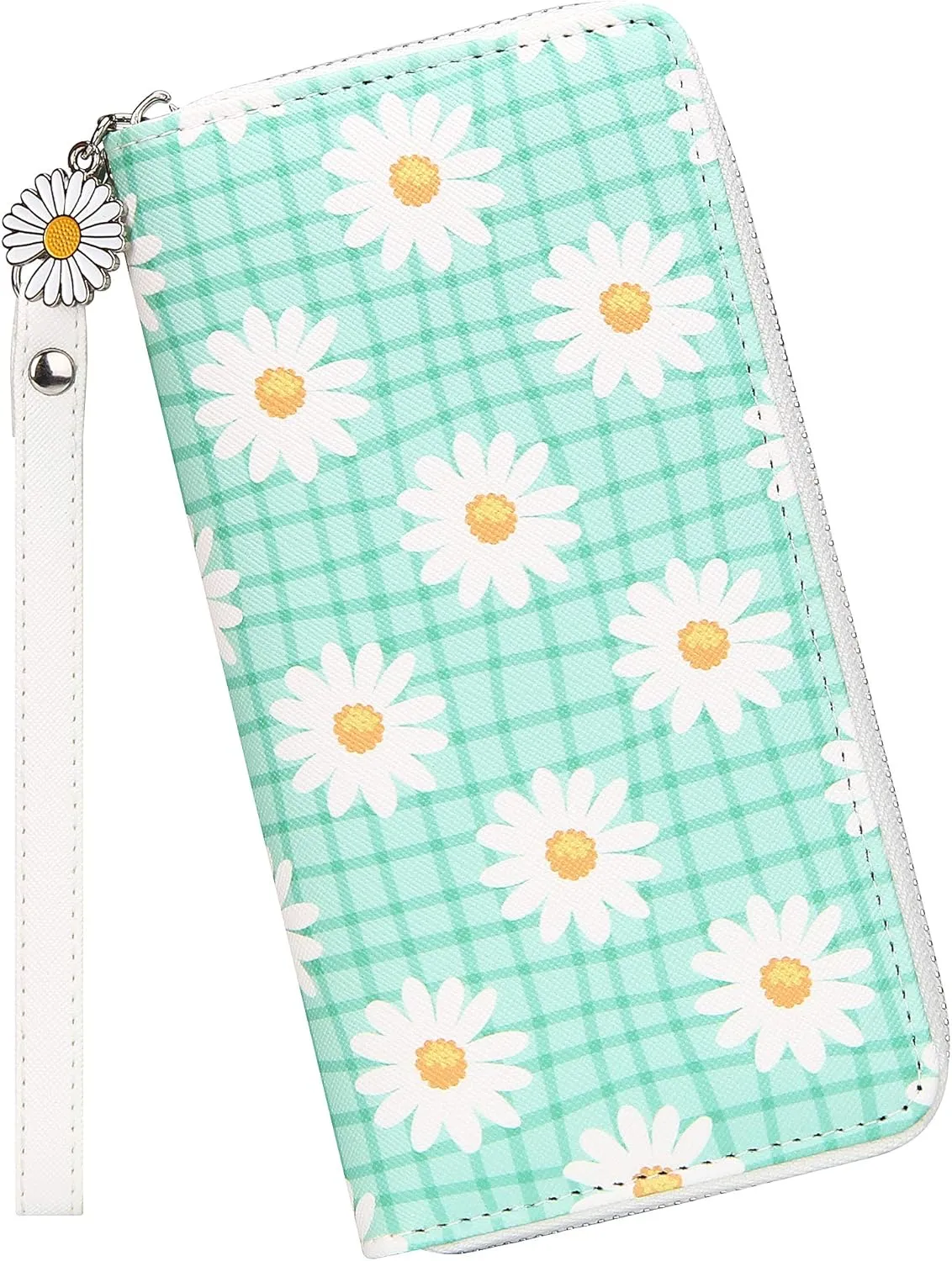 KUKOO Womens Printed Zip Around Wallet Phone Clutch Purse Card Holder Organizer
