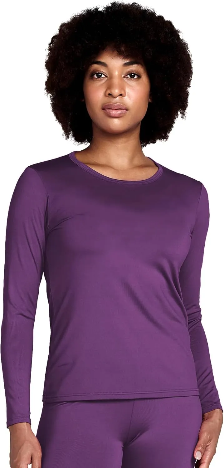 LAPASA Women Thermal Shirt Crewneck Mock Neck Turtleneck Base Layer Fleece Top Thermoflux Lightweight Midweight Heavyweight