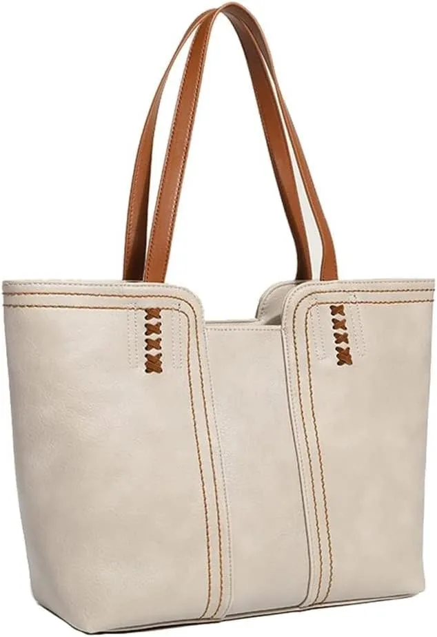 Large Capacity Commute Purse Retro Hobo Top Handle Handbag for Work Daily Travel Womens Tote Shoulder
