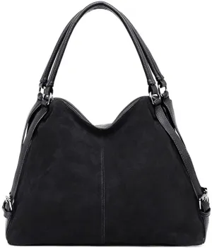 Leather Shoulder Hobo Purse Retro Travel Crossbody Large Top Handle for Work Commute Tote Handbag for Women