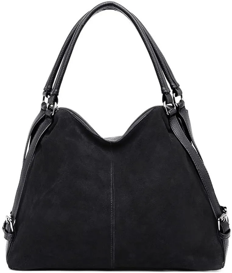 Leather Shoulder Hobo Purse Retro Travel Crossbody Large Top Handle for Work Commute Tote Handbag for Women