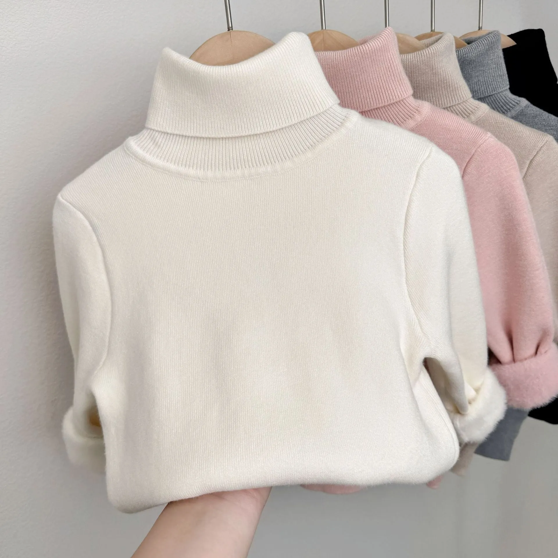 LUMI - Fleece-Lined Knit Sweater