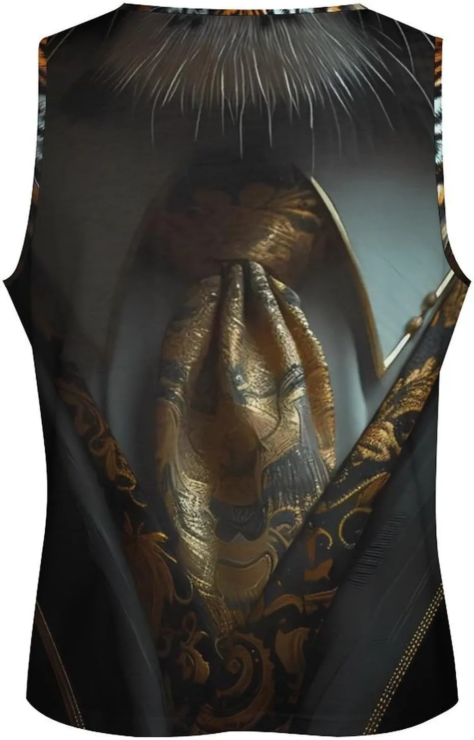 MARSVOVO Mens Cool Tiger Tank Tops Vintage Y2K 2024 Novelty Graffiti Sleeveless Shirt Trendy Soft Cotton Sportswear
